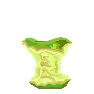 digital art of an eaten apple