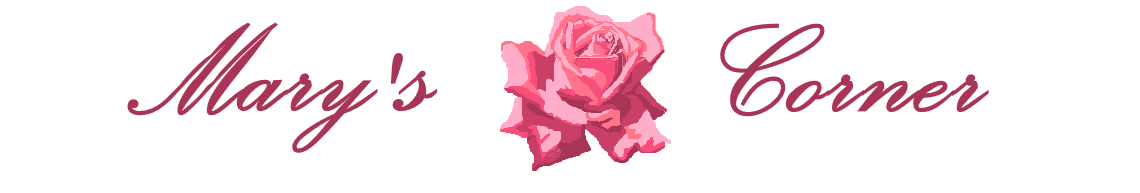 Mary's Corner with a digital painting of a rose